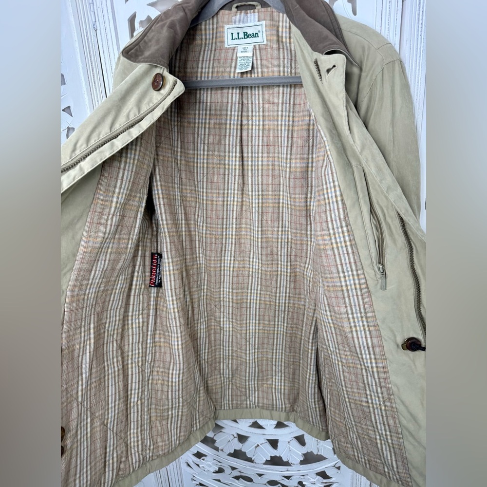 Vintage L.L. Bean Men's Beige Field Jacket - Picture 5 of 10